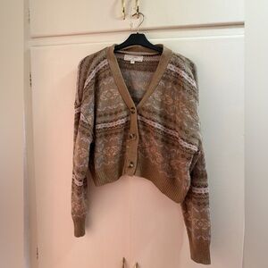 No Comment Knitted Crop Sweater